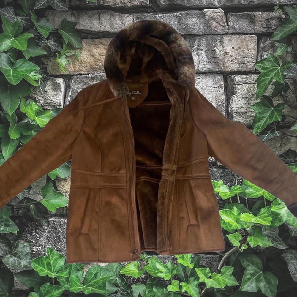 Brown fur jacket